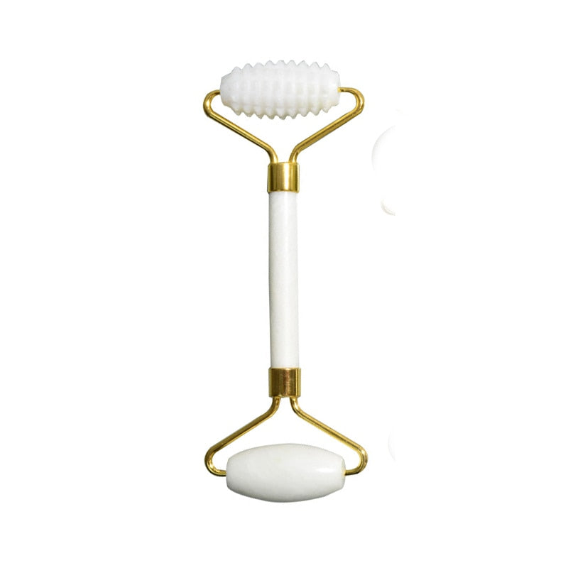 Natural Jade Roller Guasha Skin Scraper Facial Set Facial Stone Firming Face Anti-Aging Puffy Eyes Massager Neck Anti Wrinkle