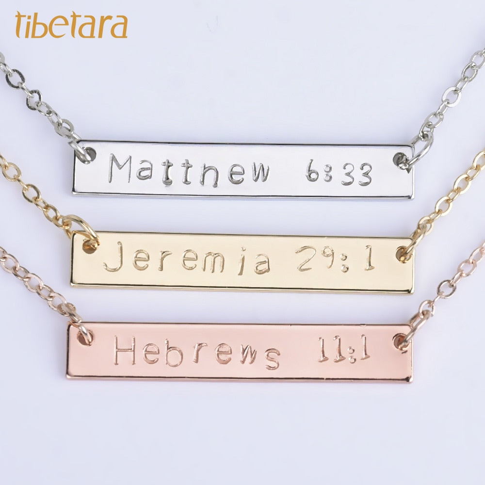 Necklace Christian Gift love message