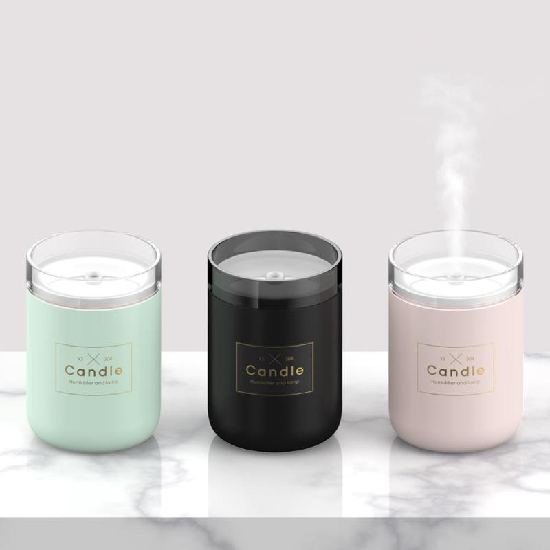280ML Ultrasonic Air Humidifier LED Candle