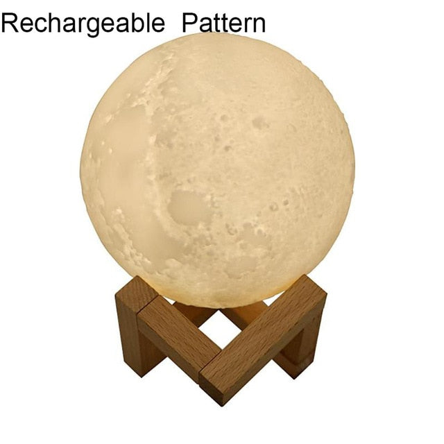 880mL Air Humidifier 3D Moon Lamp
