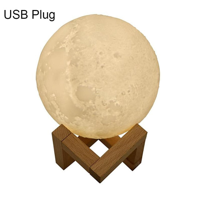 880mL Air Humidifier 3D Moon Lamp